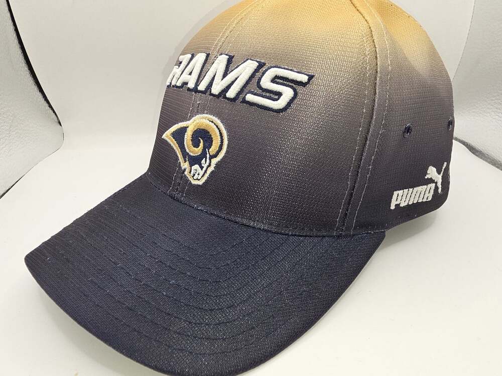 Los Angeles Rams PUMA Adjustable Cap Hat Metallic Fade Team Apparel NFL